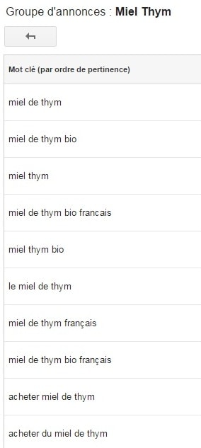 miel thym
