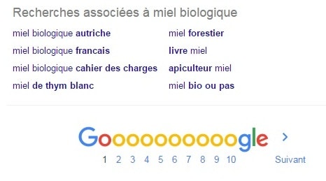 recherches associees google