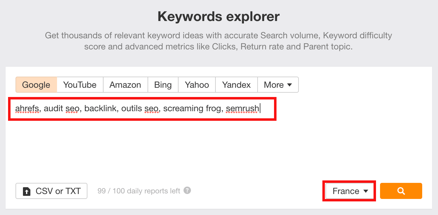 Keywords Explorer