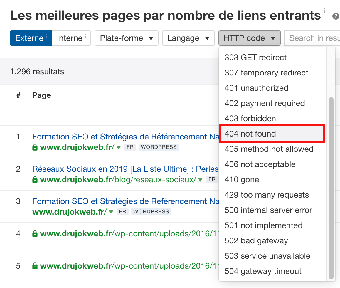 meilleures pages