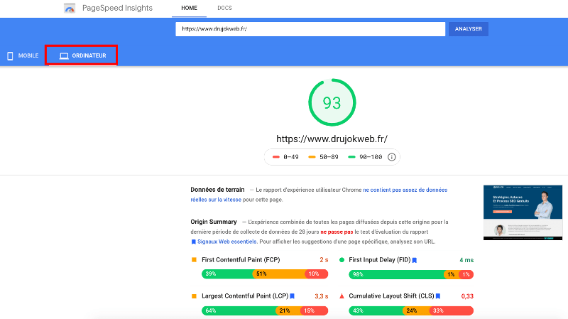 google pagespeed insights-min